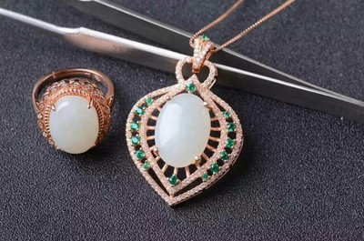 天然和田玉套裝 傳世之珍，東方雅韻